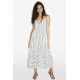 Женское пляжное платье 85823 белый+серый, Ysabel  Mora (Испания)